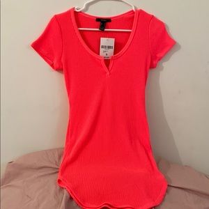 Forever 21 Neon Pink Knit Dress